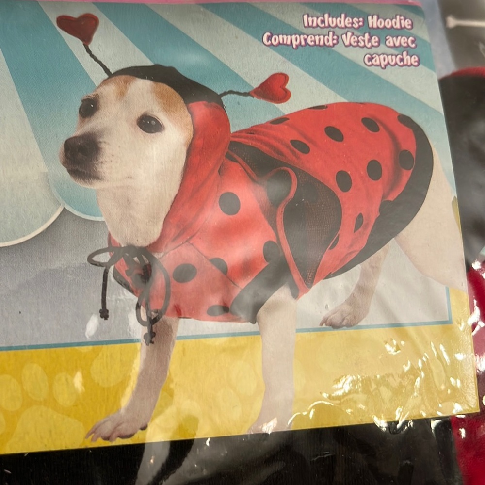 RUBIE'S pet shop boutique LADYBUG DOG COSTUME NEW!! X-Large